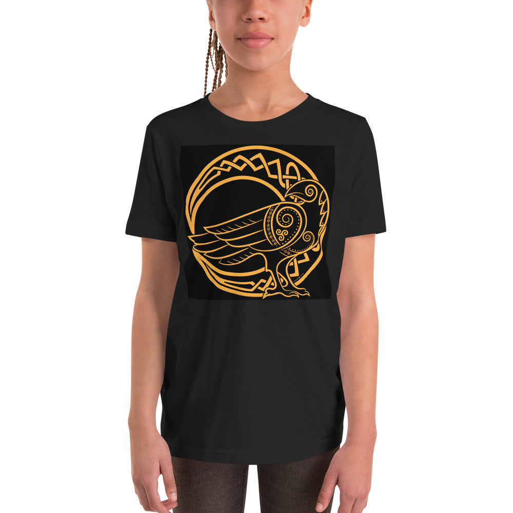 Premium Soft Crew Neck - Crescent Moon with Odin's Raven