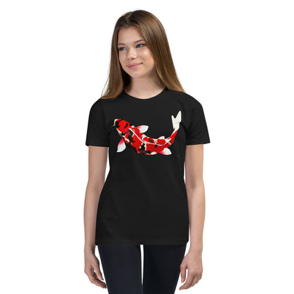 Premium Soft Crew Neck - Red & Black Koi