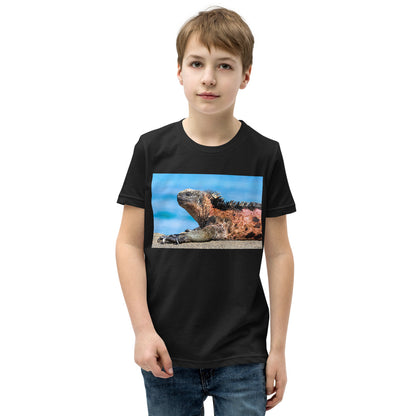 Premium Soft Crew Neck - Basking Galapagos marine Iguana
