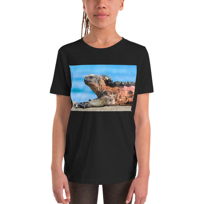 Premium Soft Crew Neck - Basking Galapagos marine Iguana