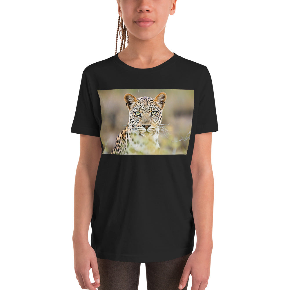 Premium Soft Crew Neck - Green Eyed Leopard