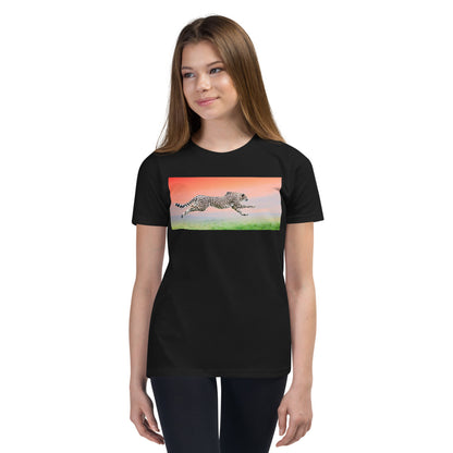 Premium Soft Crew Neck - Cheetah Flying