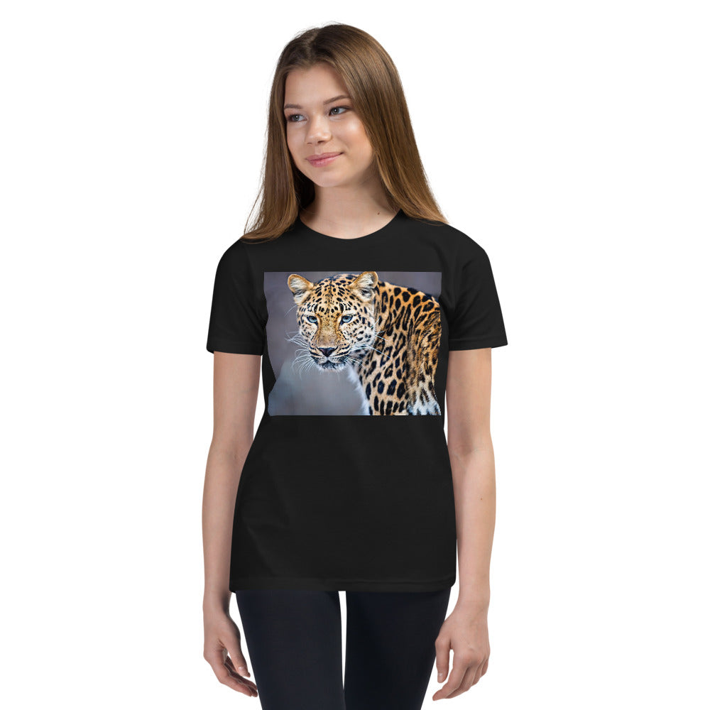 Premium Soft Crew Neck - Blue Eyed Leopard