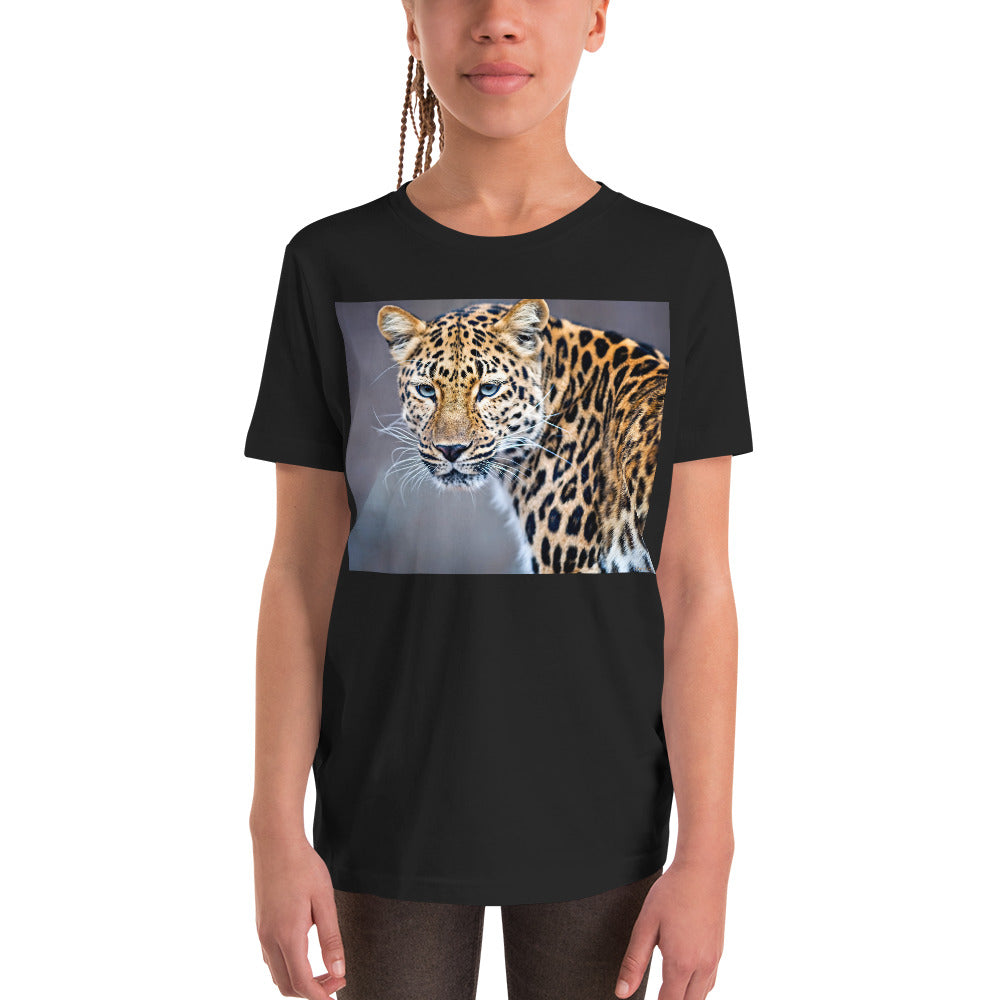 Premium Soft Crew Neck - Blue Eyed Leopard