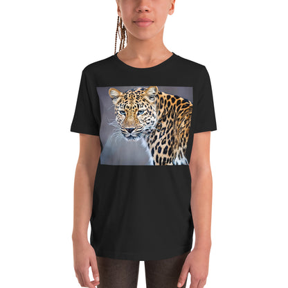 Premium Soft Crew Neck - Blue Eyed Leopard