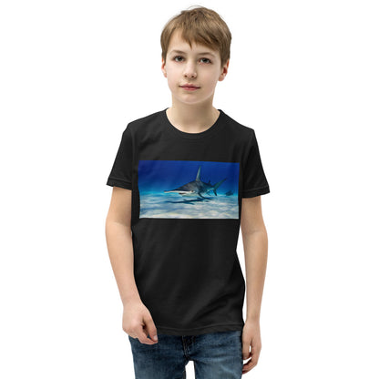 Premium Soft Crew Neck - Swimming with Hammerheads