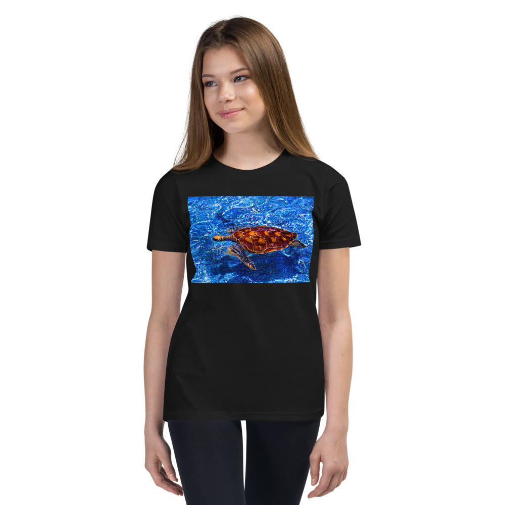 Premium Soft Crew Neck - Sea Turtle in Blue Water