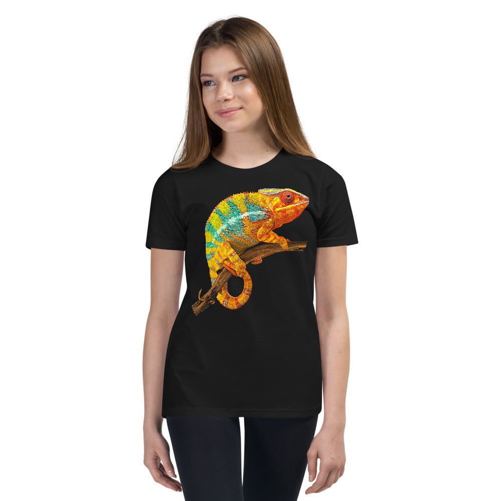 Premium Soft Crew Neck - Yellow & Green? Chameleon