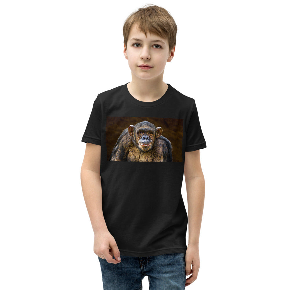 Premium Soft Crew Neck - Chimpanzee Posing