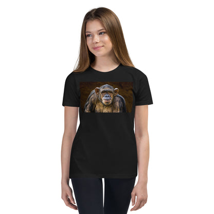 Premium Soft Crew Neck - Chimpanzee Posing