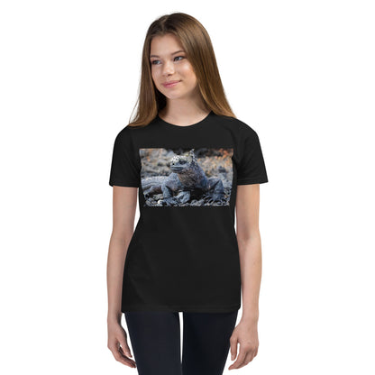 Premium Soft Crew Neck - Galapagos Blue Marine Iguana