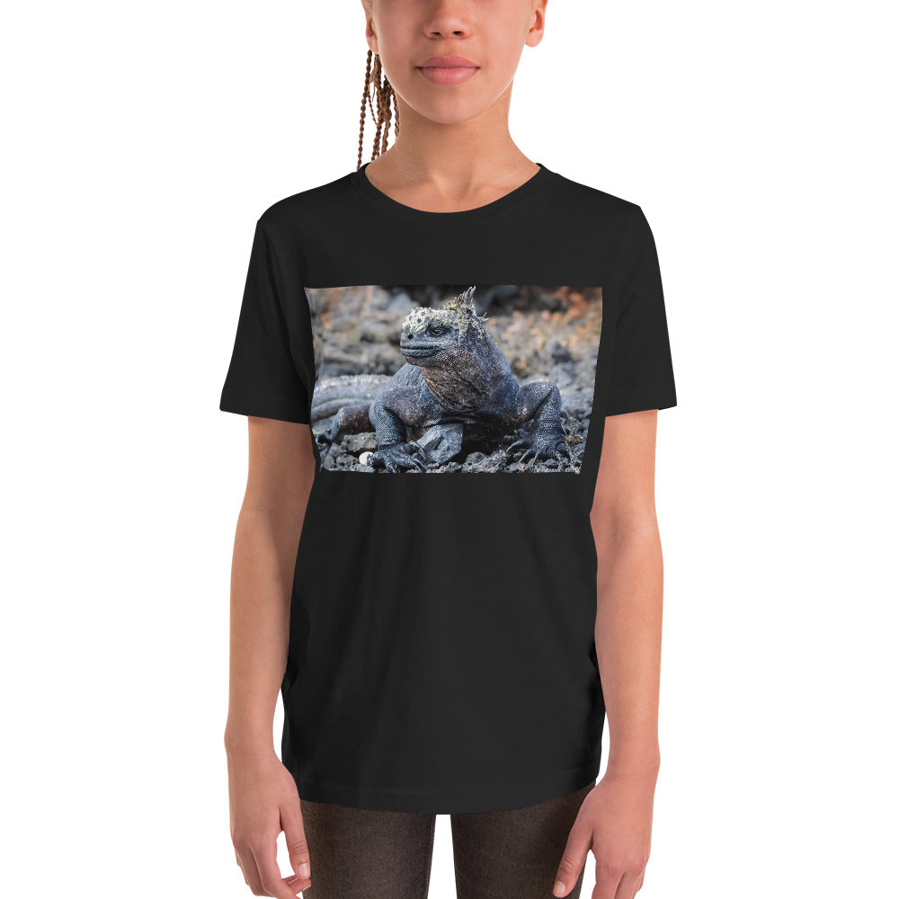 Premium Soft Crew Neck - Galapagos Blue Marine Iguana