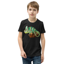 Load image into Gallery viewer, Premium Soft Crew Neck - Vailed Chameleon in a Tree Stump
