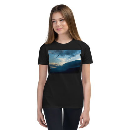 Premium Soft Crew Neck - Bird Storm at Lake Tahoe