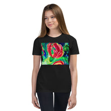 Load image into Gallery viewer, Premium Soft Crew Neck - Red Flower Watercolor #2
