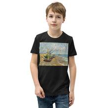 Load image into Gallery viewer, Premium Soft Crew Neck - van Gogh: Fishing Boats on the Beach
