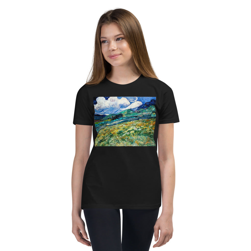 Premium Soft Crew Neck - van Gogh: Mountainous Fields