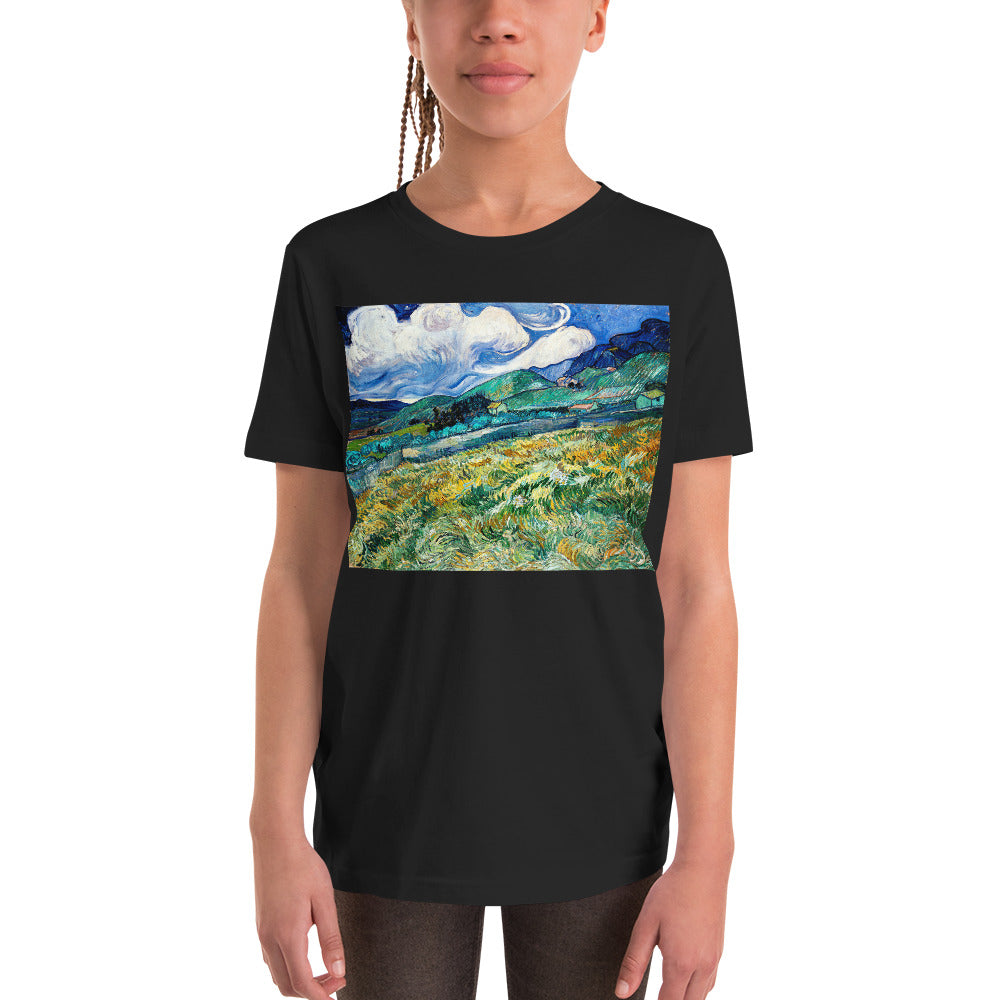 Premium Soft Crew Neck - van Gogh: Mountainous Fields
