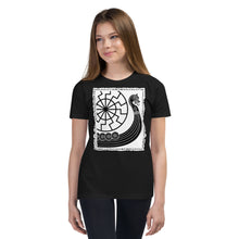 Load image into Gallery viewer, Premium Soft Crew Neck - Viking Drakkar with Circle of the Black Sun
