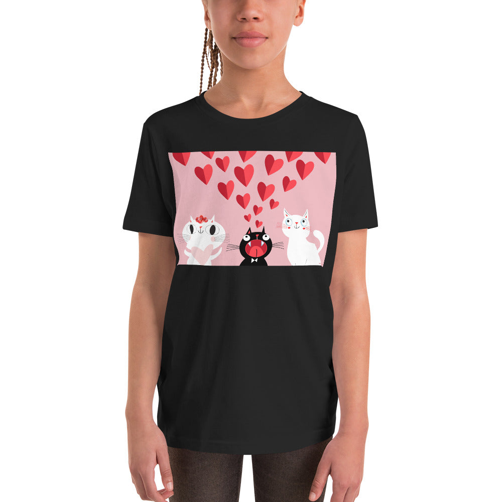 Premium Soft Crew Neck - Pink Love Cats!