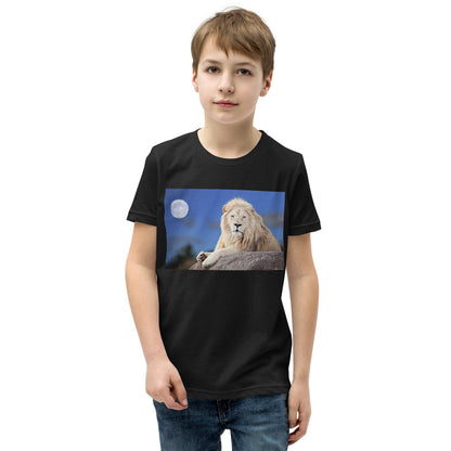 Premium Youth Tee - Lion in Moonlight