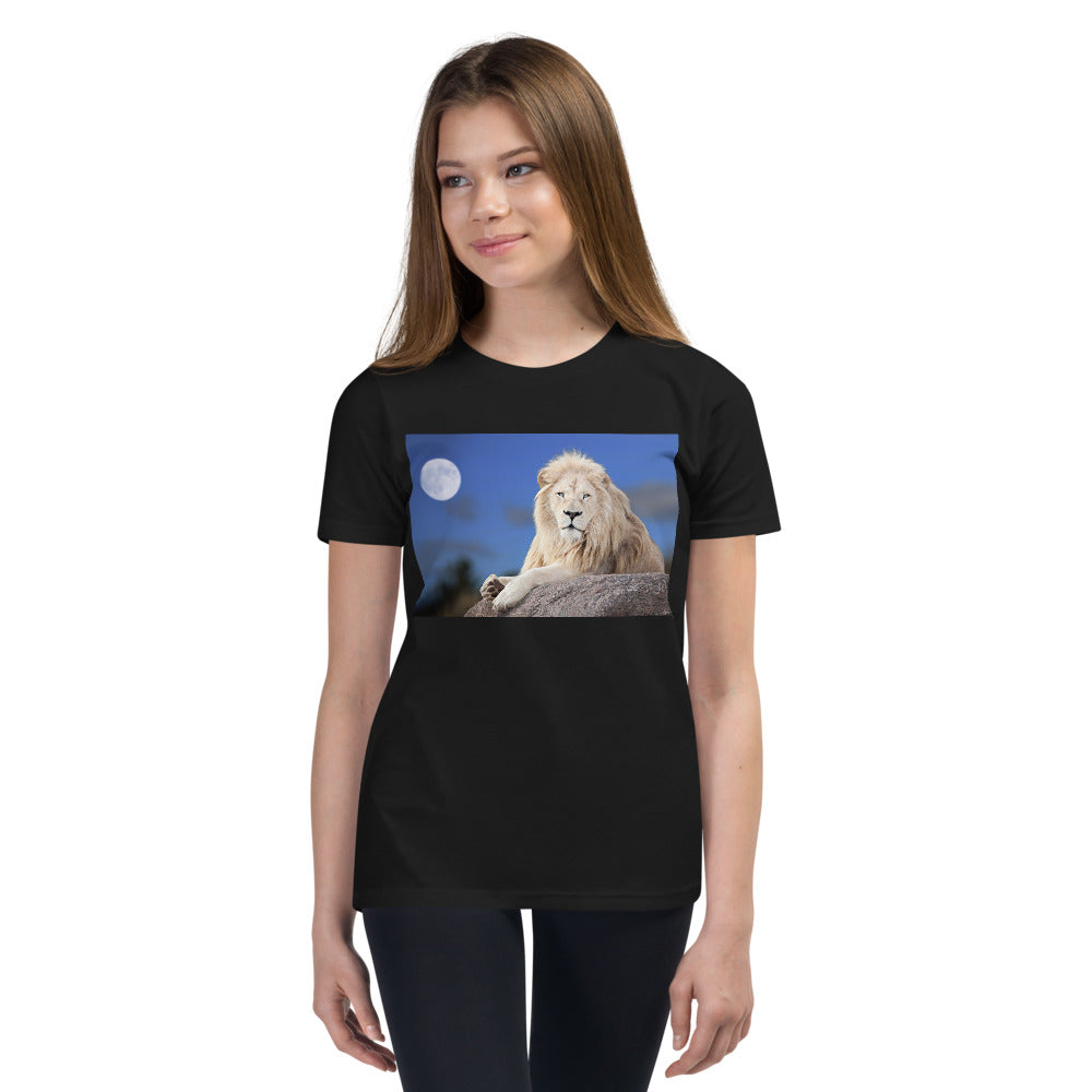 Premium Youth Tee - Lion in Moonlight