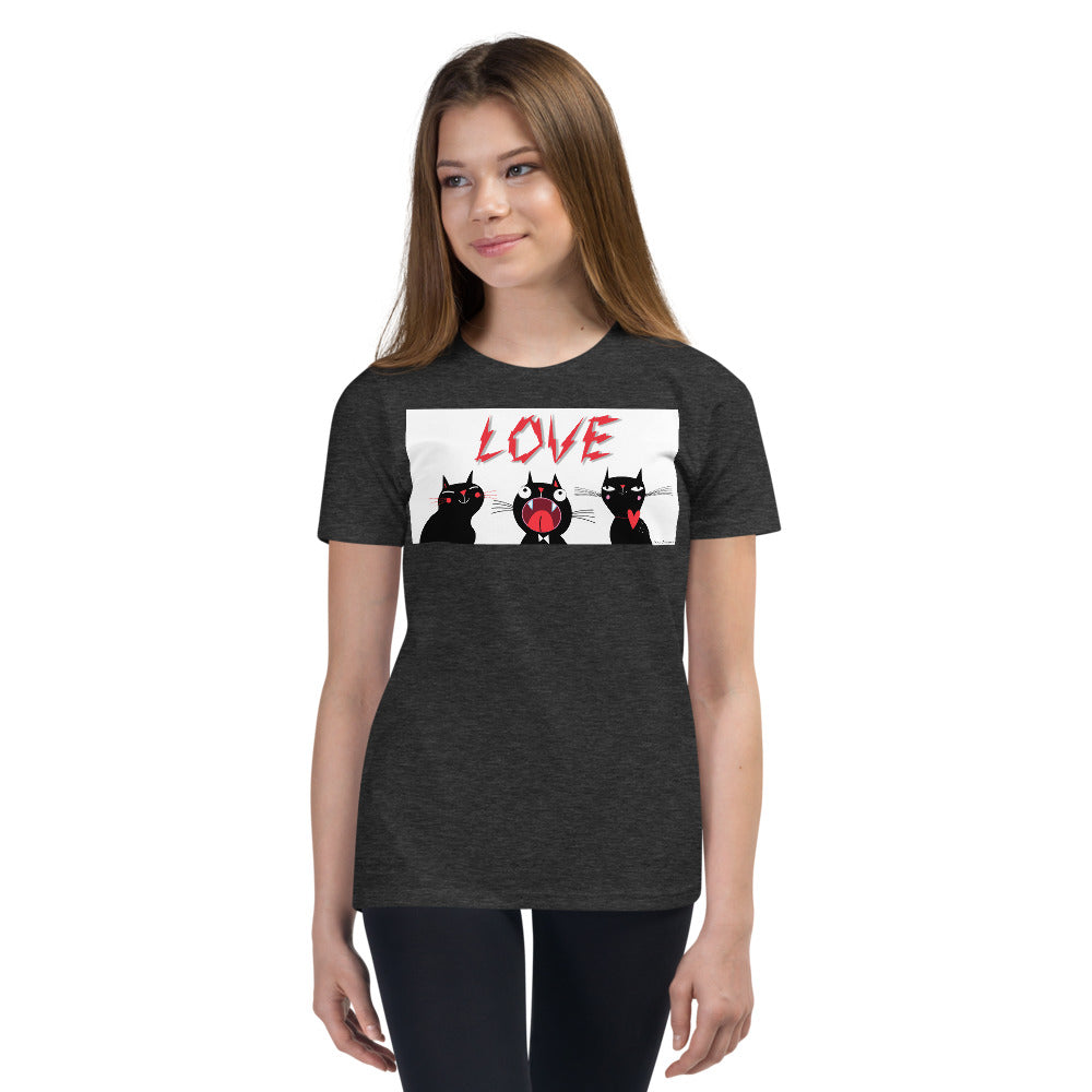 Premium Soft Crew Neck - Love Cats - Ronz-Design-Unique-Apparel