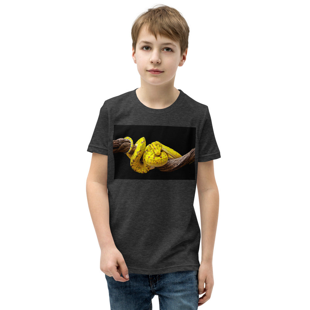 Premium Soft Crew Neck - Yellow Green Tree Python