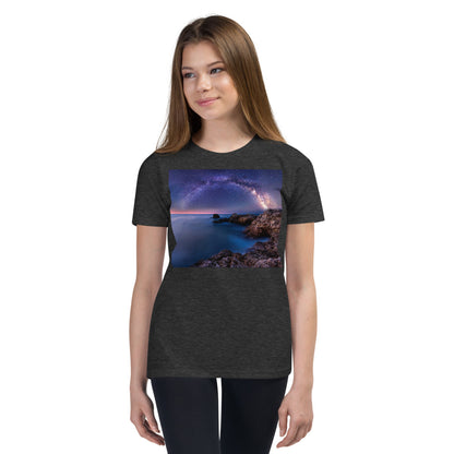 Premium Soft Crew Neck - The Milky Way Over Rocky Bay