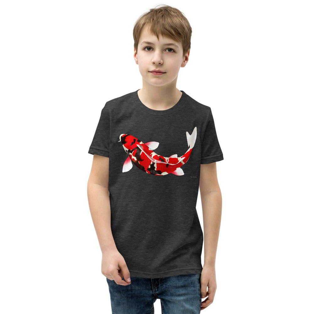 Premium Soft Crew Neck - Red & Black Koi