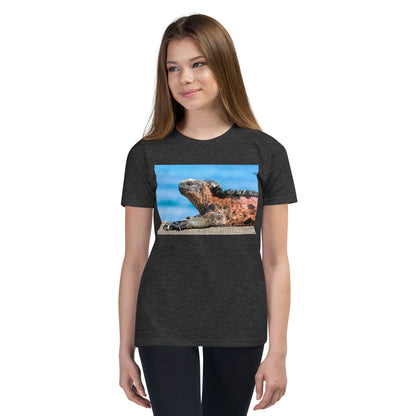 Premium Soft Crew Neck - Basking Galapagos marine Iguana
