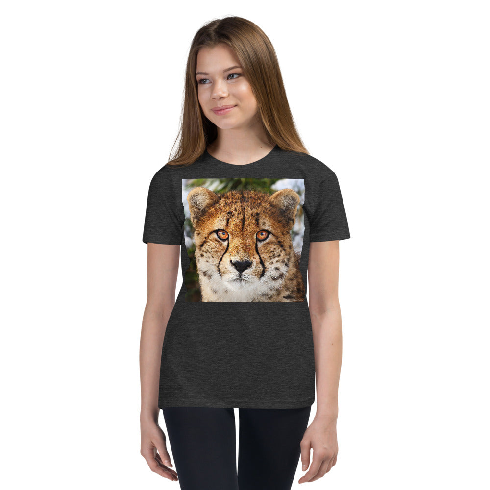 Premium Soft Crew Neck - Cheetah Stare