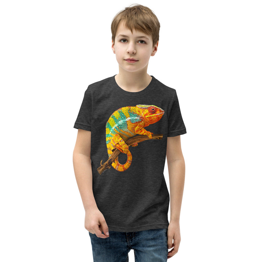 Premium Soft Crew Neck - Yellow & Green? Chameleon