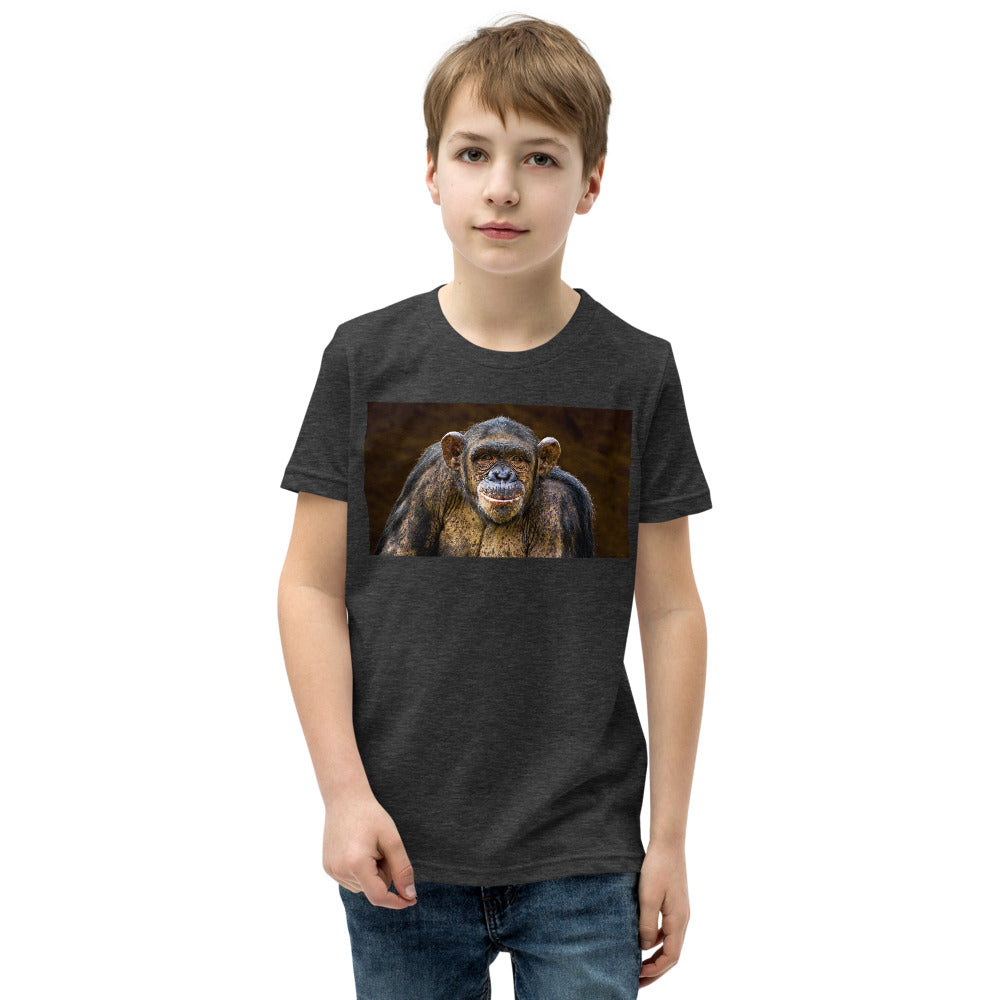 Premium Soft Crew Neck - Chimpanzee Posing