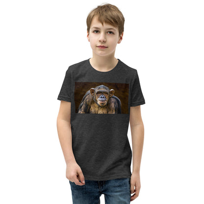 Premium Soft Crew Neck - Chimpanzee Posing