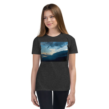 Premium Soft Crew Neck - Bird Storm at Lake Tahoe