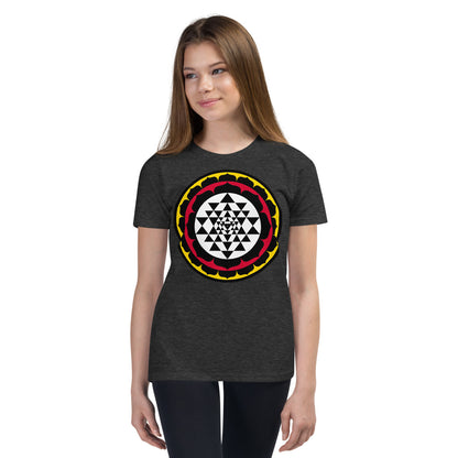 Premium Soft Crew Neck - Sri Yantra Lotus Circle