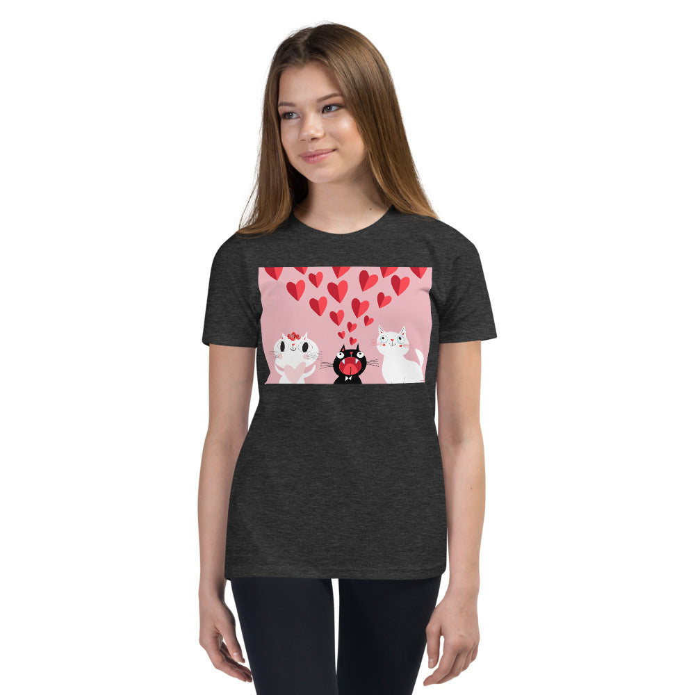 Premium Soft Crew Neck - Pink Love Cats!