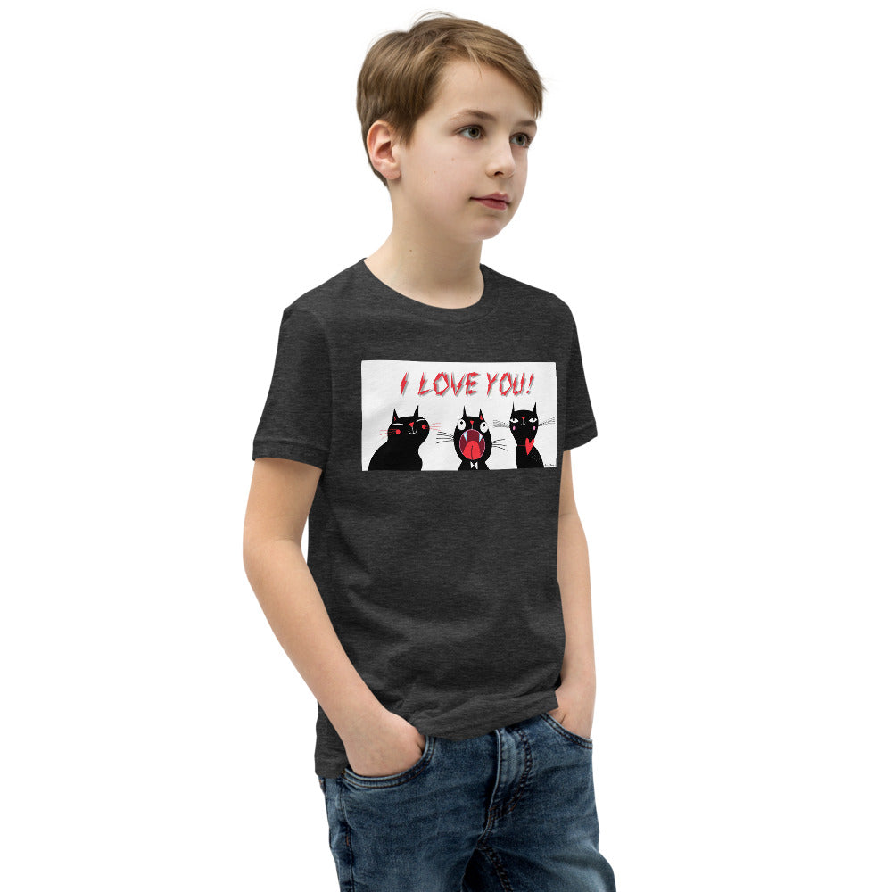 Premium Soft Crew Neck - I Love You Cats - Ronz-Design-Unique-Apparel