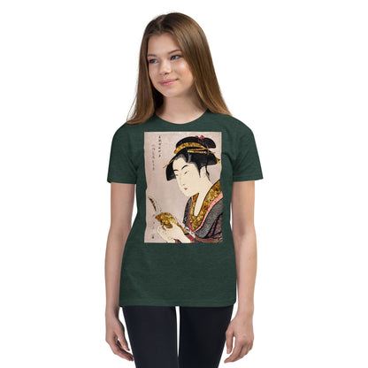 Premium Soft Crew Neck - Japanese lady Reading