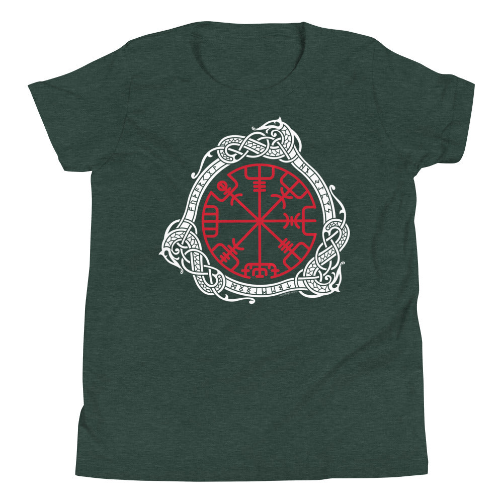 Premium Soft Crew Neck - Magical Norse Runic Compass