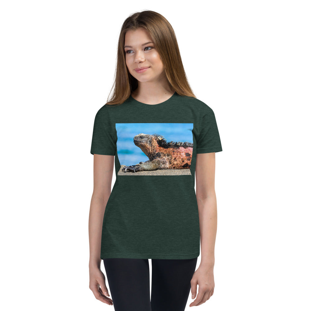 Premium Soft Crew Neck - Basking Galapagos marine Iguana