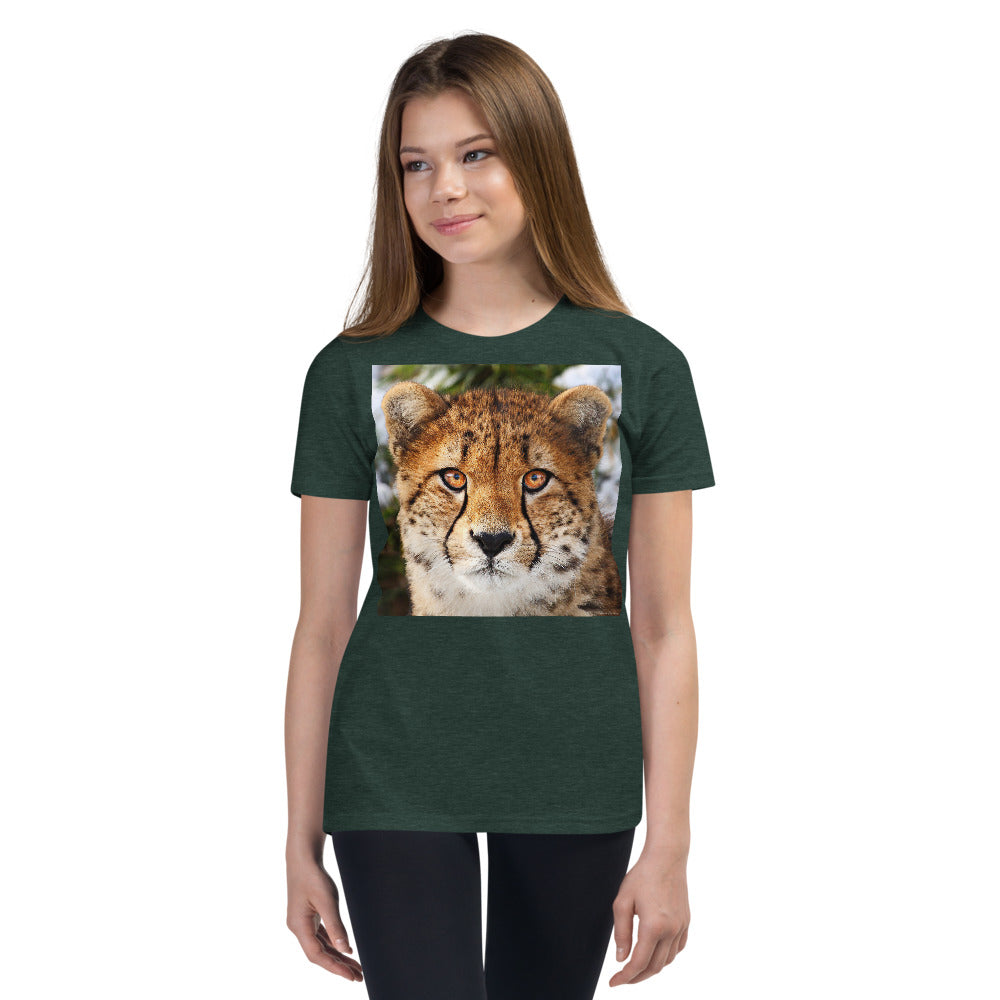 Premium Soft Crew Neck - Cheetah Stare
