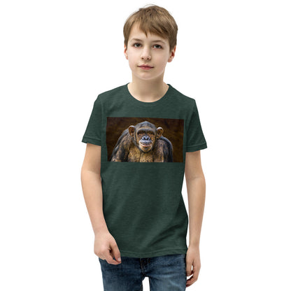 Premium Soft Crew Neck - Chimpanzee Posing