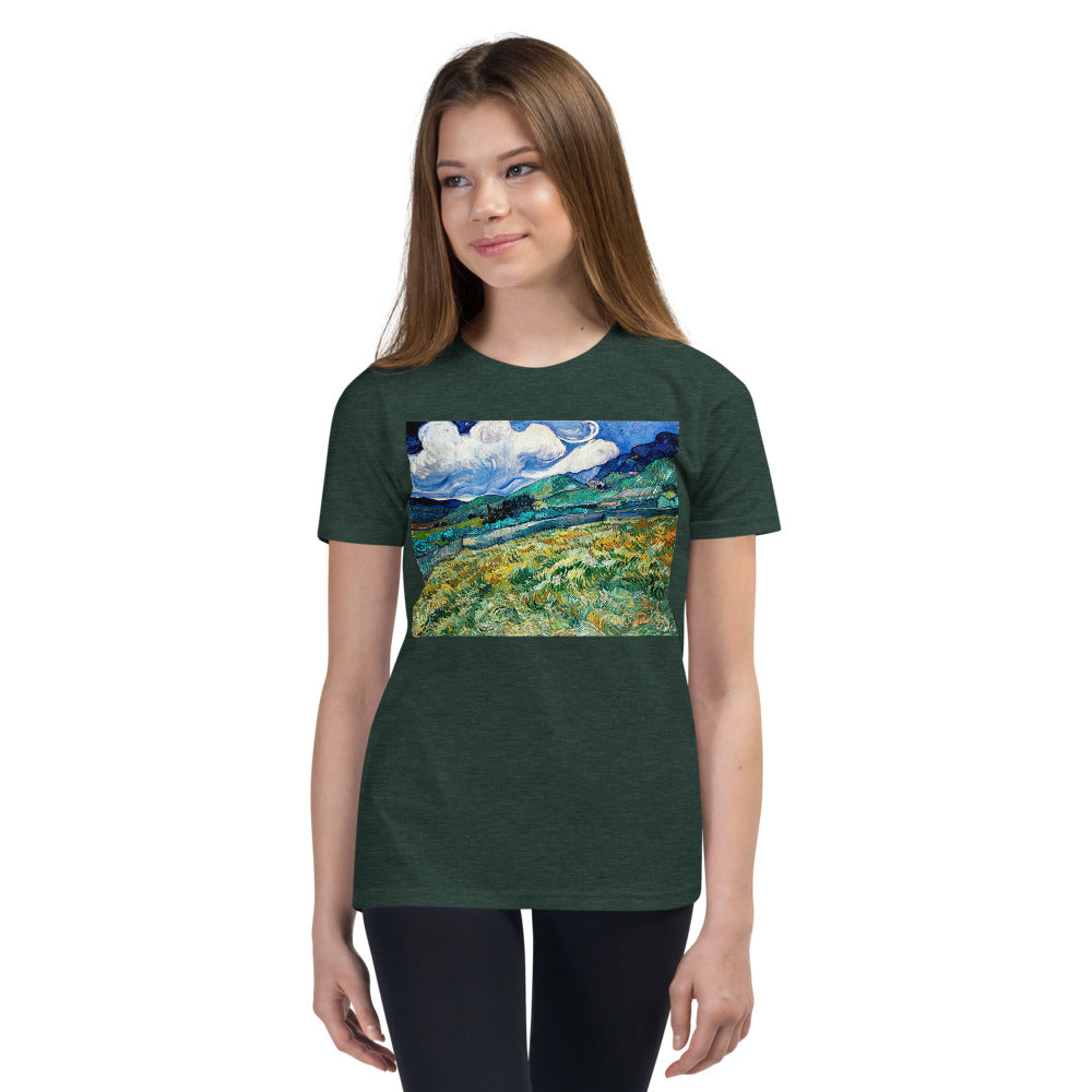 Premium Soft Crew Neck - van Gogh: Mountainous Fields
