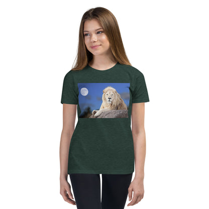 Premium Youth Tee - Lion in Moonlight