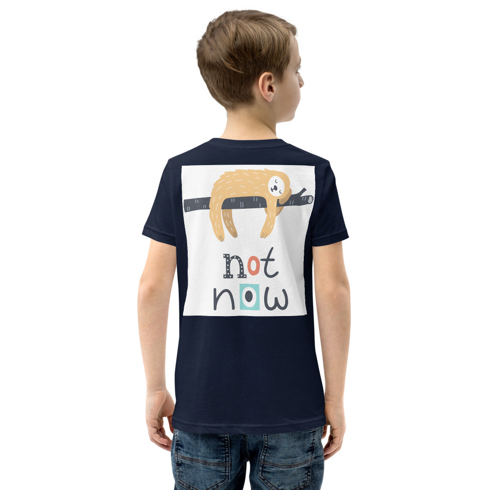 Premium Soft Crew Neck: Print on the BACK - Not Now!