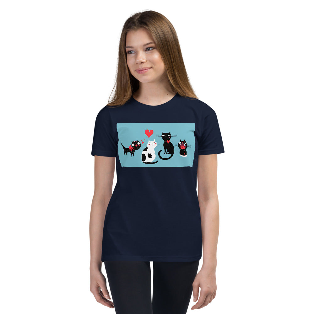 Premium Soft Crew Neck - Love Cats - Ronz-Design-Unique-Apparel
