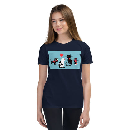 Premium Soft Crew Neck - Love Cats - Ronz-Design-Unique-Apparel