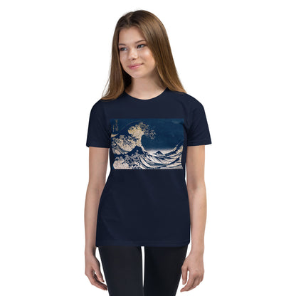 Premium Soft Crew Neck - Hokusai: Great Waves of Kanagawa Remix
